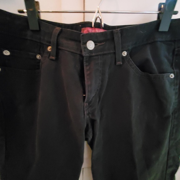 Levi's Too Superlow Boot Cut Black Jean #524 - 11M - Picture 2 of 5
